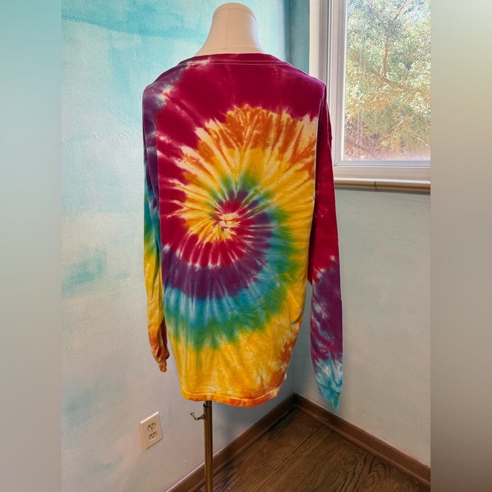 Hanes Vibrant Tie-Dye Long Sleeve Tee - Picture 5 of 6